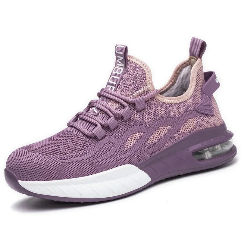 Women Safety Shoes For Work Safety Boots Breathable Steel Toe Puncture Proof Sport Work Sneakers Construction Boots 250519