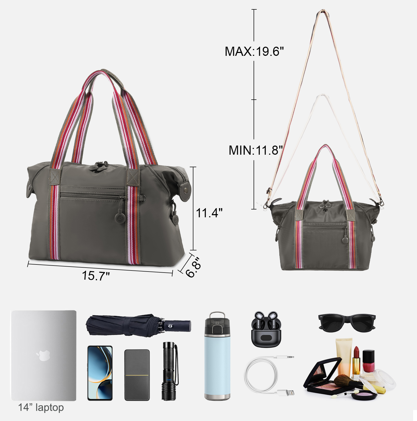 2025 Designer Tote Bags for Women Fashion Crossbody Bag Large Shoulder Bag Lightweight Casual Handbag Anti-theft Travel Bag for Girl Nylon Work Bag Pu