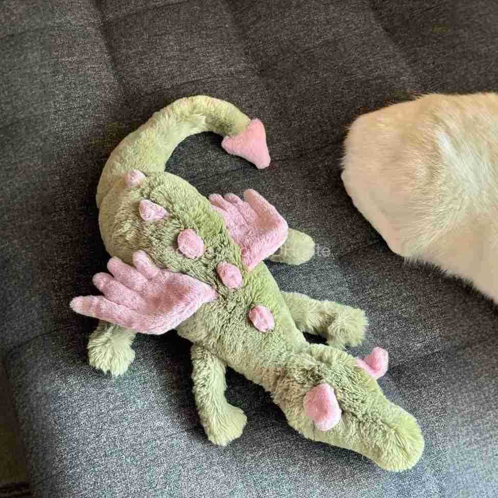 Plush Dolls British Malachi Dragon Plush Toy Soothing Doll Gift Doll Matcha Dragon T Flying Dragon Series Plush