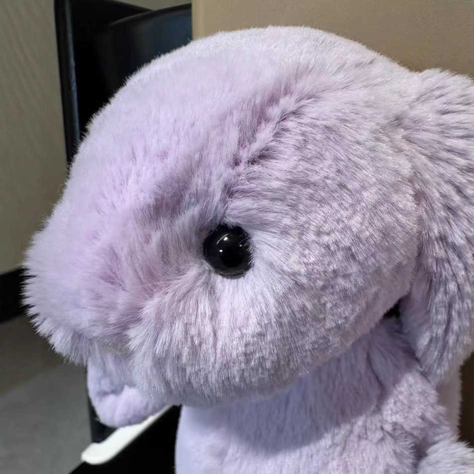 Plush Dolls Rabbit plush toy colorful rabbit doll hanging ear rabbit long ear rabbit soothing rabbit doll sleeping doll purple blue