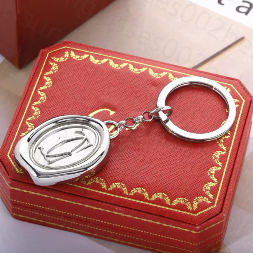 Luxury Designer Car Keyring Designer keychain bag charm key chain Zinc Alloy Letter Unisex Lanyard small gift purse Car keychain High quality in many styles