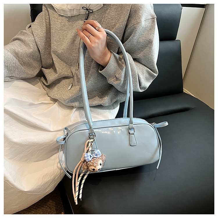 Free Delivery Designer Women's Fashionable Shoulder Bag Korean Style Niche Sweet Bow Handbag New Boston One Shoulder Diagonal Cross Casual Mobile