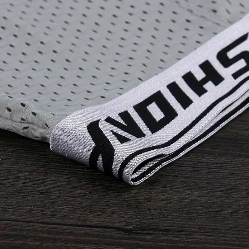 Summer Men Cool Smooth Underpants Ice Silk Solid Sports Running Loose Underwear Long Leg Boxer Plus Size Fashion New J250516
