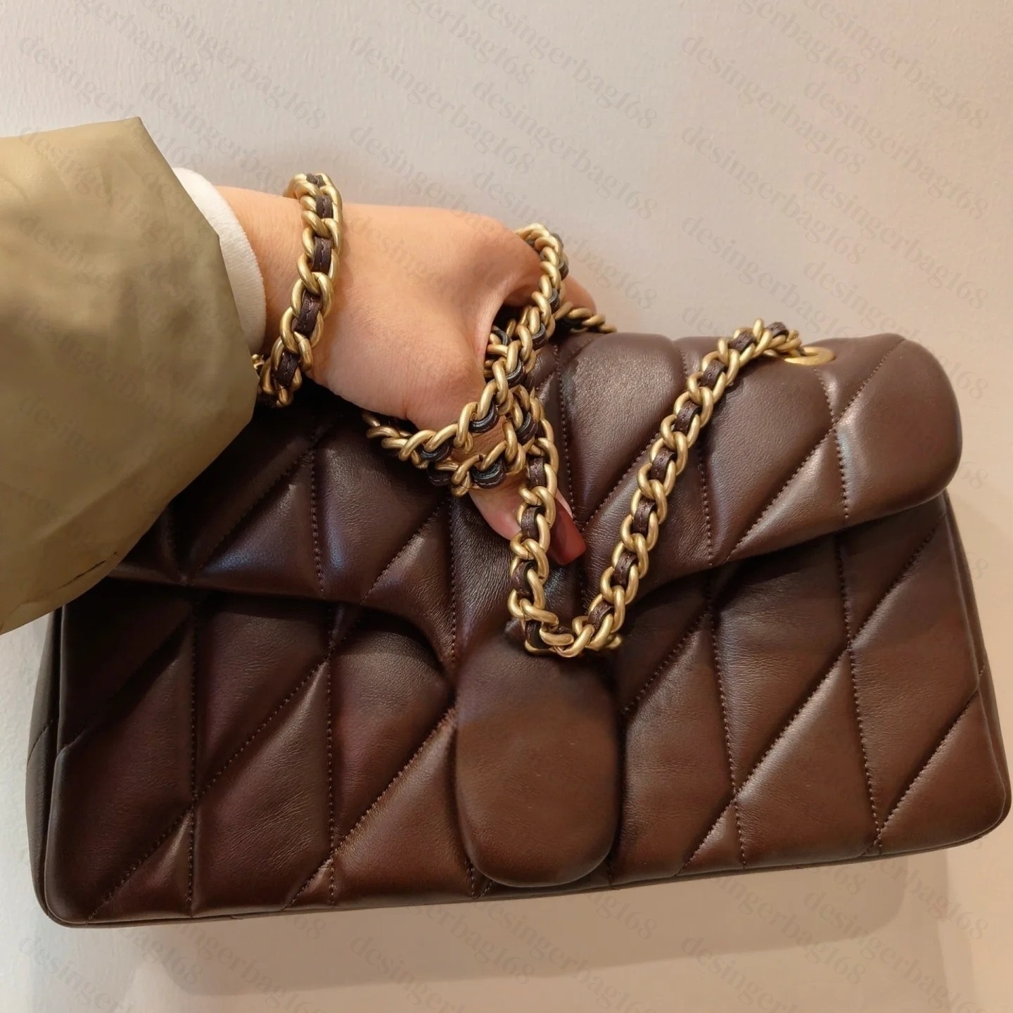 10A High quality leather designer fashion quilted chain Shoulder Women crossbody envelope Wallets Classic flap Luxury handbag lady Clutch bag