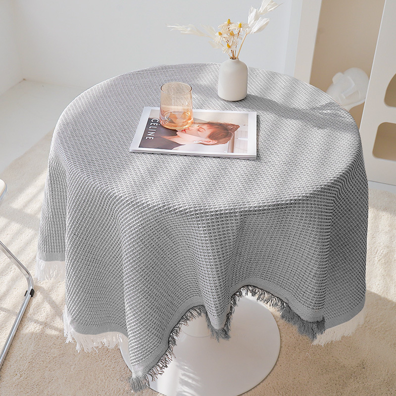 A686 Cream style tablecloth net red high-grade coffee table cloth dormitory tablecloth photo background cloth atmosphere rectangular