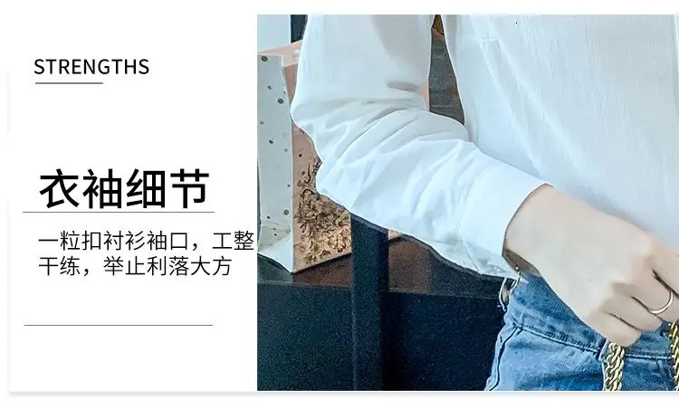 Pure Cotton Embroidered White Shirt for Women Longsleeved Temperament Top Covering Belly Fashionable 250516Z