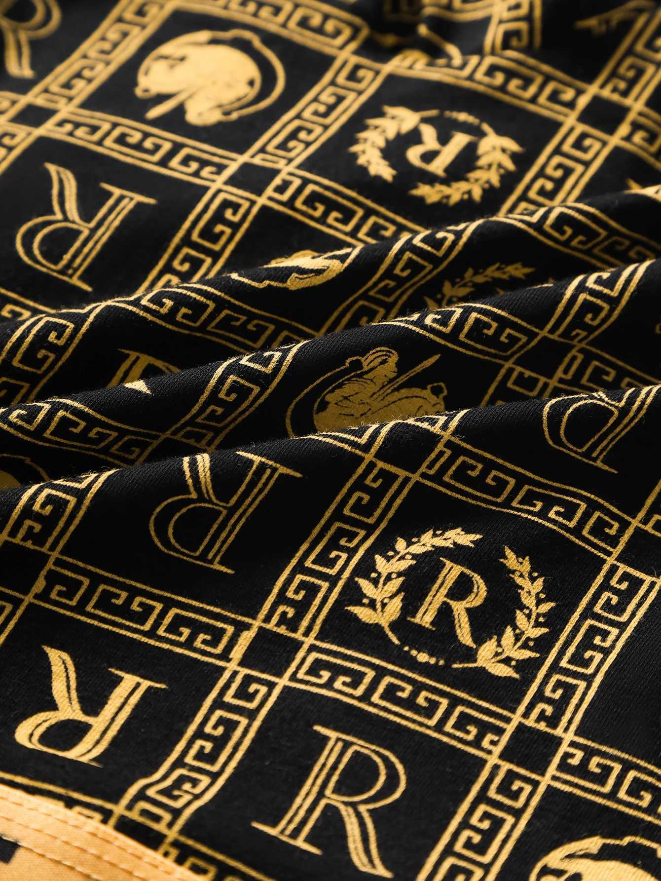 4 pieces of mens underwear boxer shorts mens underwear black and gold boxer underwear breathable mens plus size universal J250516
