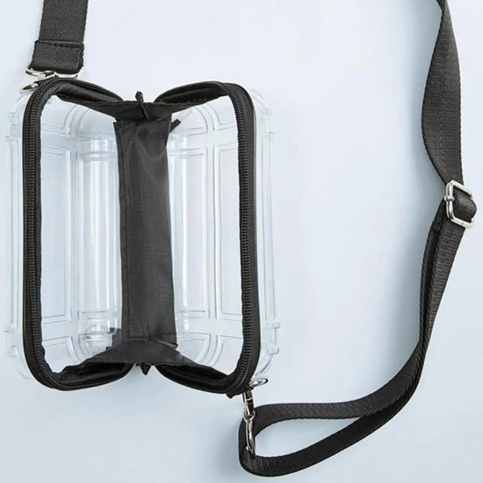 Women Transparent Clear Purse Crossbody Shoulder Bags with Removable Strap Stadium Approved Bags Zipper Closure 250519