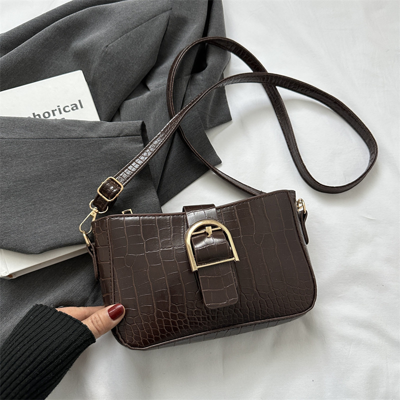 Free Delivery Designer Bag Elegant And Trendy Women's 2025 Winter Trend Single Shoulder Armpit French Hand Held Diagonal Cross Small Square Luxur