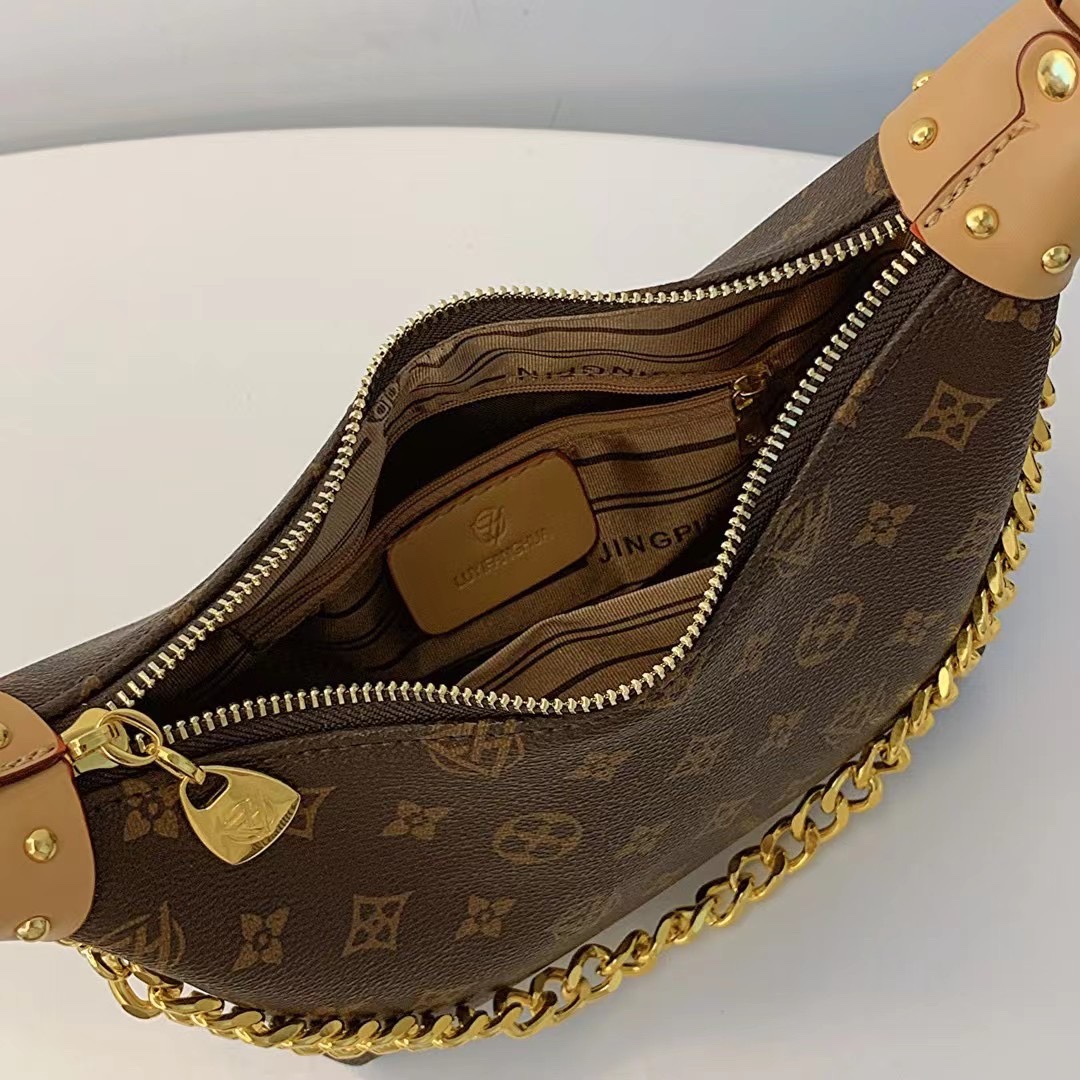 Designer Bag Trendy Vintage Printed Underarm Shoulder Bag | Luxury Crossbody Purse with Chain Accent | Stylish Everyday Fashion Handbag With Free Ship