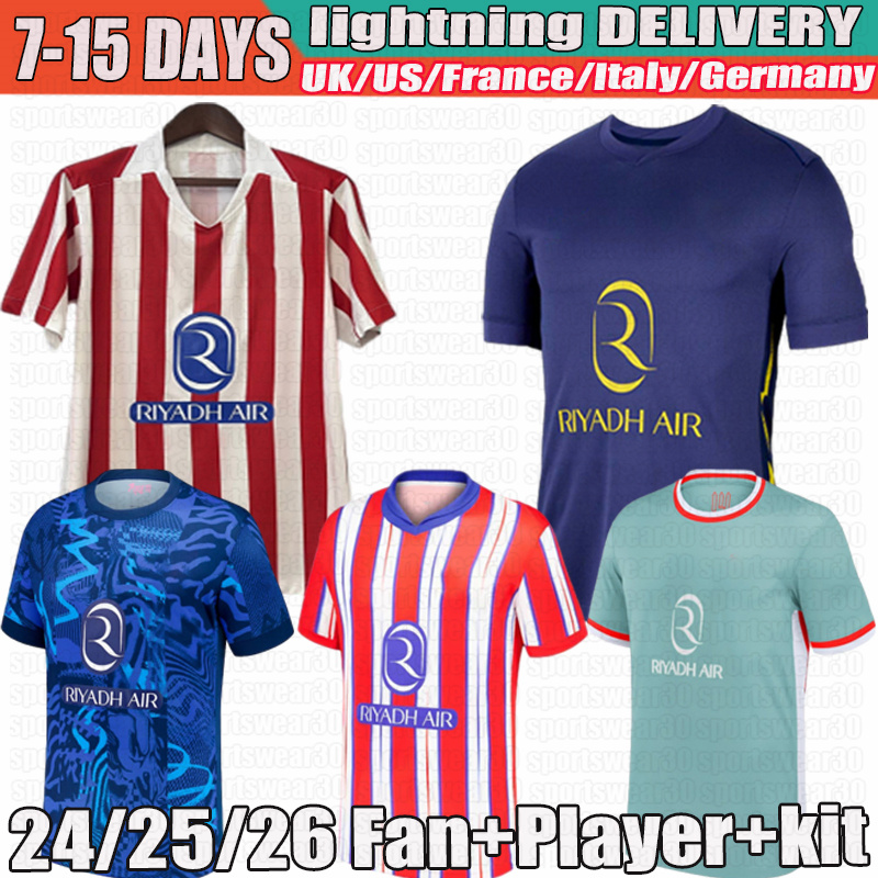 Atletico 24/25/26 camiseta Madrids #19 J. ALVAREZ #7 GRIEZMANN Soccer Jerseys 2 J.M. GIMENEZ M.LLORENTE KOKE SAUL Correa MEMPHIS 2024 football shirt men kids kit uniforms