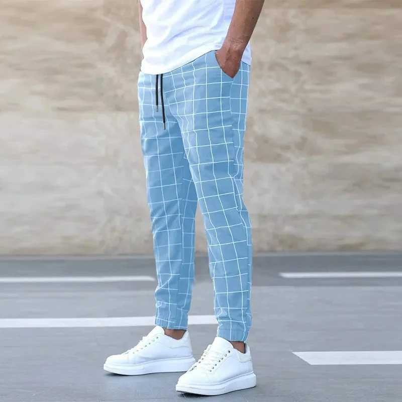 Mens Spring and Autumn Versatile Casual Pants Korean Edition Trendy Slimming Small Leg Pants Pique Handsome Elastic Leg Tights J250516IR5D