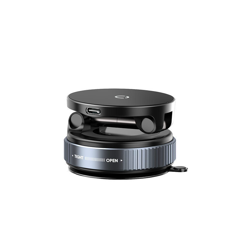 K007S Wireless Car Charger 15W Vacuum Suction Phone Mount Holder Magnetic Hands Free Double Sided Magnetic
