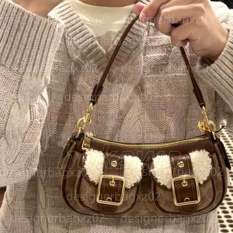Couch Bag Designer Bag New Ashton Womens Bag Vintage Underarm Retro Stick Motorcycle Single Shoulder Crossbody Mahjong High Quality Luxury Tote Bag