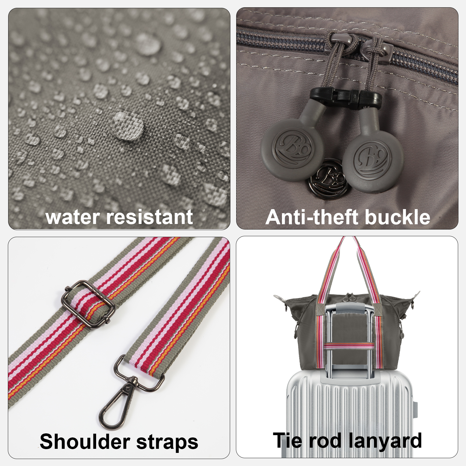 2025 Designer Tote Bags for Women Fashion Crossbody Bag Large Shoulder Bag Lightweight Casual Handbag Anti-theft Travel Bag for Girl Nylon Work Bag Pu