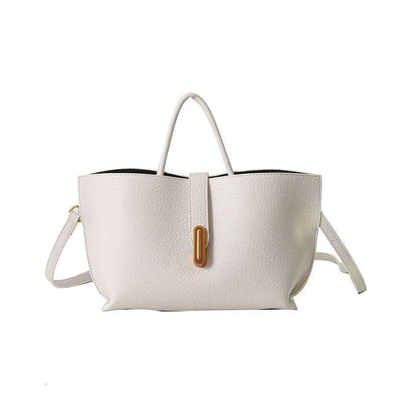 DHGargets Trendy PU Leather Tote Handbag Retro Style Crossbody Shoulder Bag with Strap for Work Shopping & Everyday Use