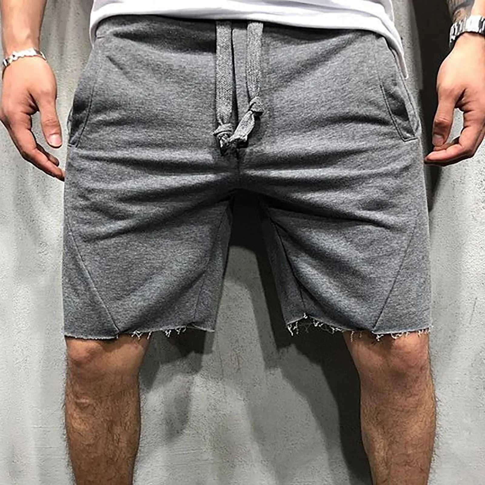 Beach Men Orange Shorts Loose Fashion Comfortable Summer Drawstring Five Point Pants Straight Jogging Streetwear Shorts Male J250515BMG0