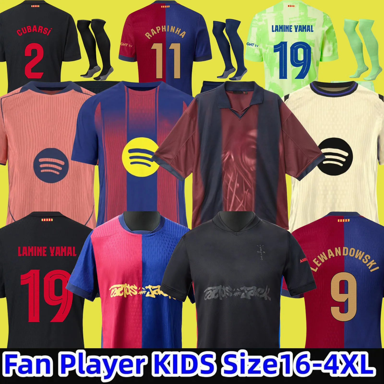 LEWANDOWSKI soccer jerseys 24 25 26 Karol G PEDRI GAVI R. ARAUJO FERRAN RAPHINHA 2025 2026 F. DE JONG Camisetas football shirt men kids kit LAMINE YAMAL Fermin