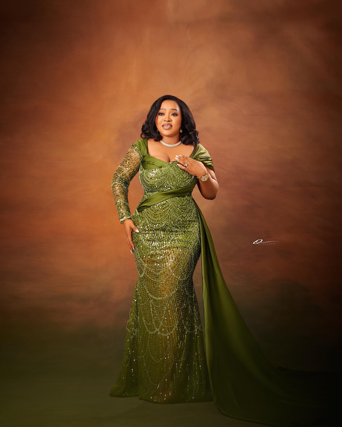 Green Mermaid Plus Size Prom Dresses 2025 Sequined Full Sleeve Elegant Evening Formal Party Second Birthday Engagement Gowns Dress For Special Occasio