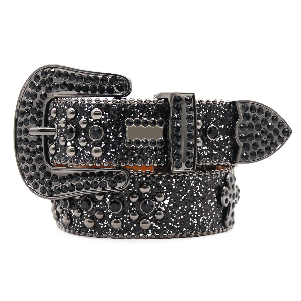 Y2K Rhinestones Belts Quality Western Cowgirl Cowboy Diamond Bling Cinturones Para Hombre er Goth 241018