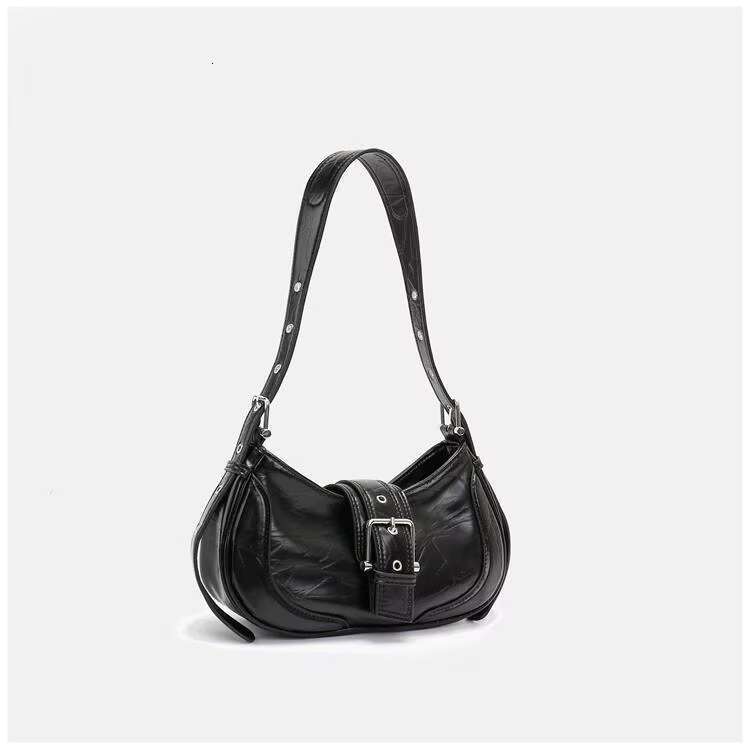 Silver Shoulder Baguette Bag for Women Vintage Y2K Style PU Leather Underarm Purse Small Retro Handbag with Buckle Flap for Daily Commuting or Party