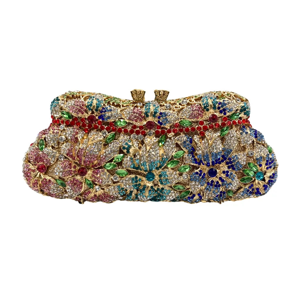 XIYUAN Lady est Style Diamond Evening Bag Wedding Party Clutch Purse Female Rhinestone Handbag Beaded Bag 250519