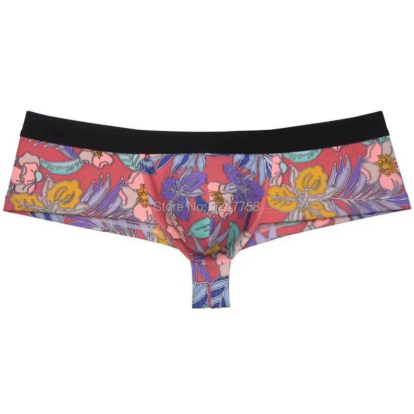 Men Boxershorts Cheek Trunk Underwear 1/2 Back Coverage Mens Brazilain Bikini Swim Boxer Bokserki J250516