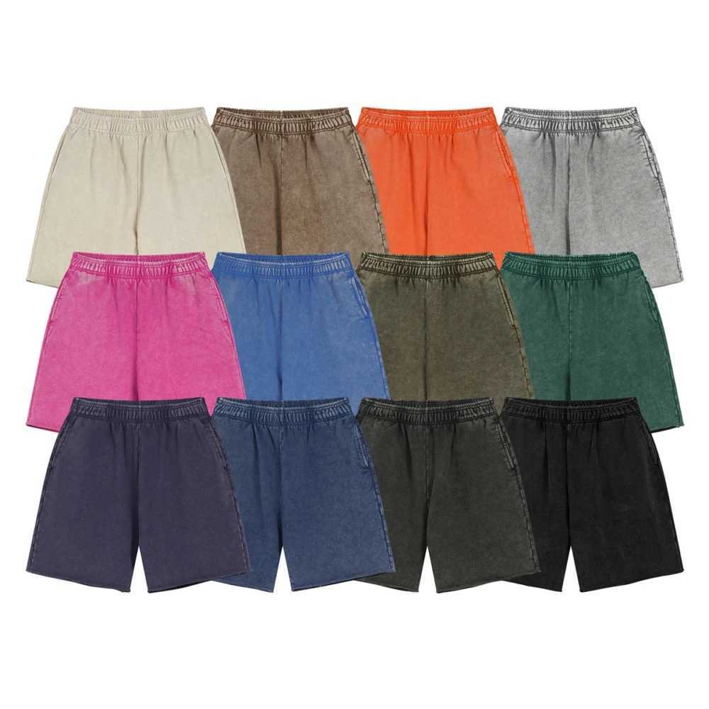 Vintage Washed Shorts For Men Casual Retro Women Baggy Pants Mens Clothing Summer Y2k Unisex Goth Streetwear Male Clothes J250515NPJ0