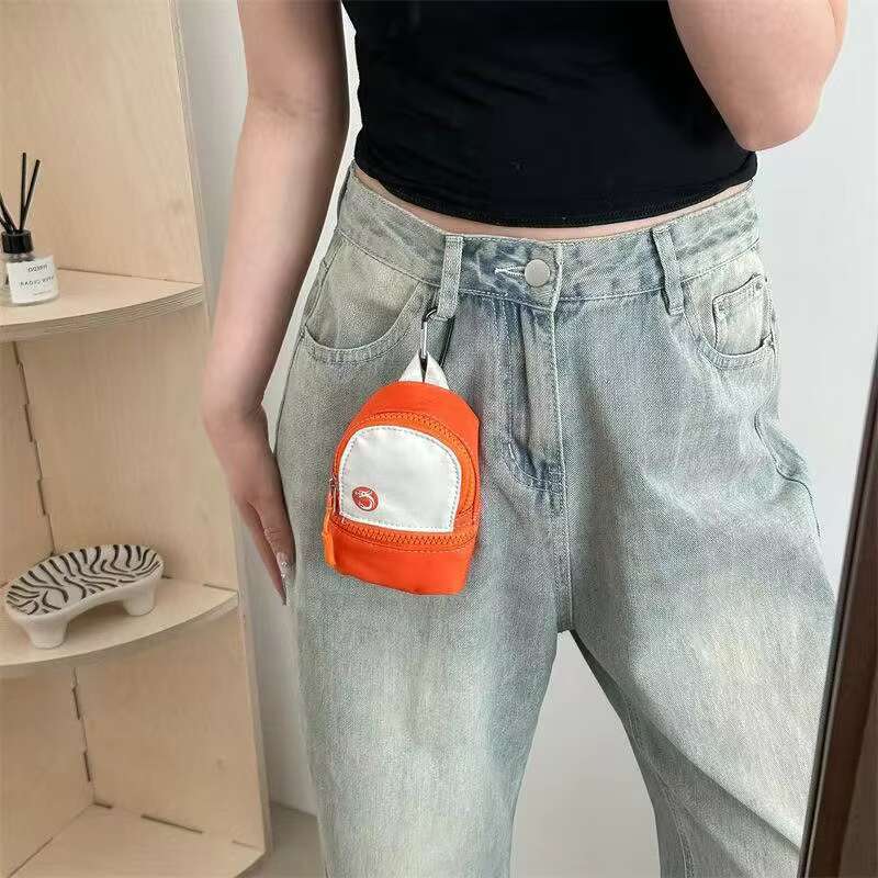 Mini Crossbody Coin Purse Cute Neck Pouch Small Bag for Women and Men Lightweight Pocket Bag with Zipper and Adjustable Cord for Travel and Daily Use