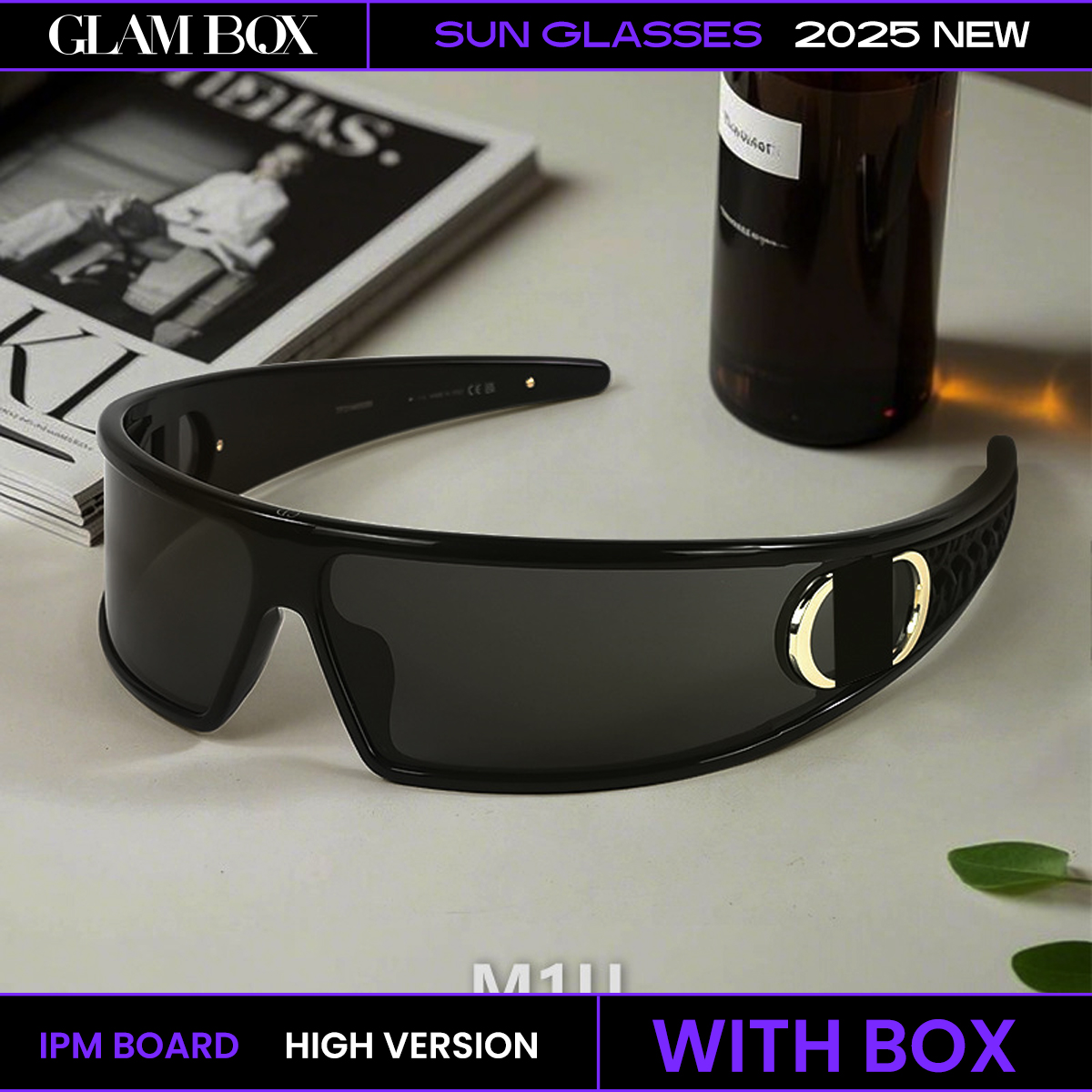 2025 New Chic Female Fashionable Adumbral Patterned Eyewear Protective Coastal Shades