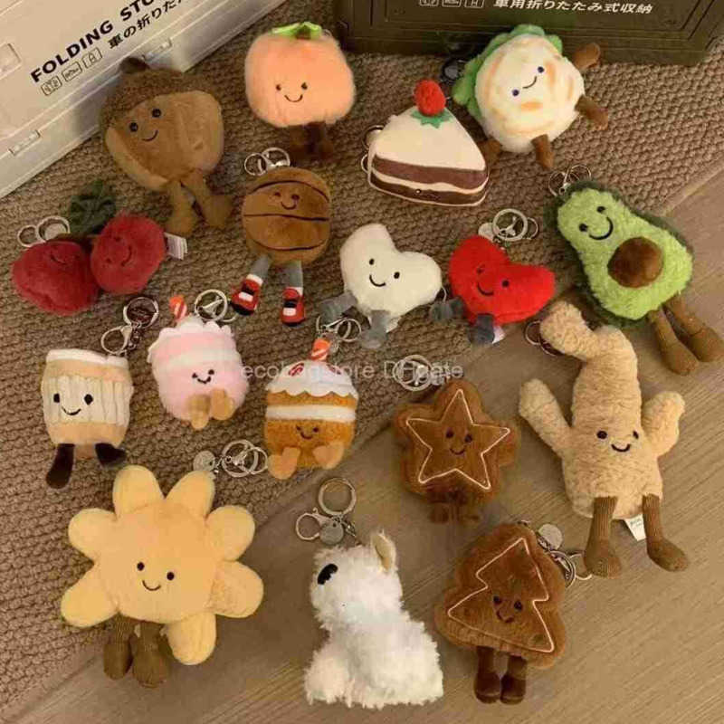 Plush Keychains British JE lively eggplant pendant bag pendant plush keychain doll childrens toy doll exquisite