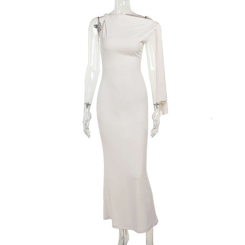 Sheath Dress JY Summer New Temperament Sexy Wrapped Hip Long Fashionable And Simple Lacing Dress For Women Summer Dress