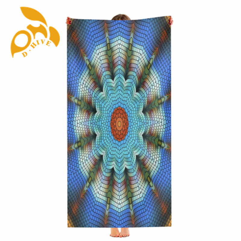 new Beach towel (cotton polyester blend) large size multifunctional outdoor picnic, camping