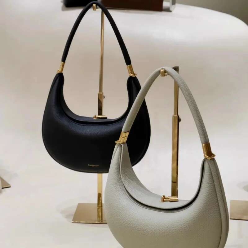 Crescent Designer New Pine Moon Series Woman Hobo Handbag Versatile Leather Shoulder Bag Fashion Purse Underarm Bags