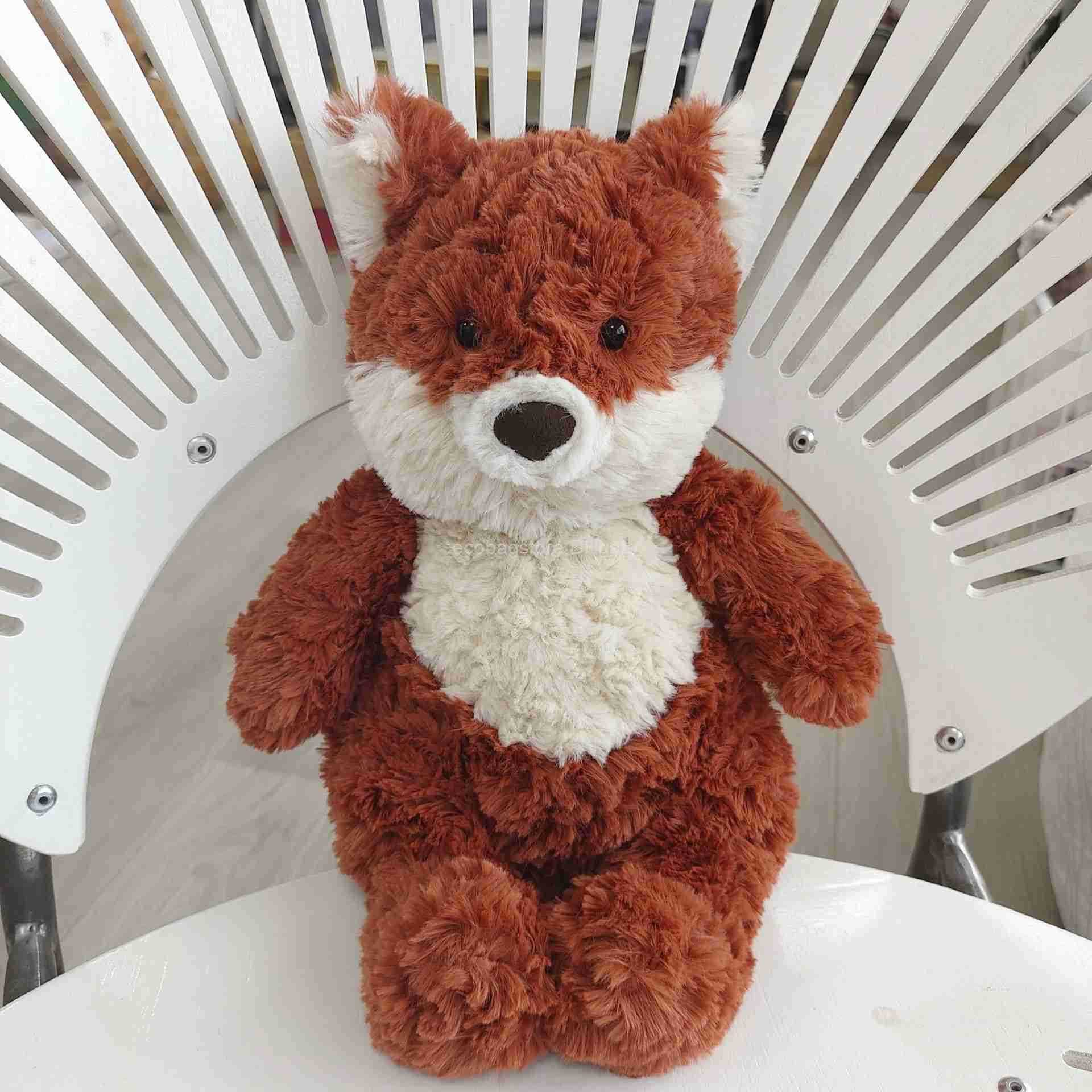 Plush Dolls New Mortimer Fox Plush Toy Super Soft Doll Soothing Doll Giving Gift