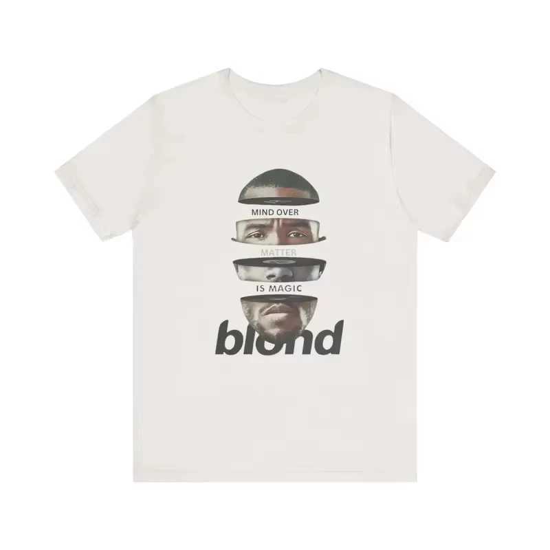Rapper Frank Retro Graphic T Shirt Mens Hip Hop Ocean Album Clothing T-Shirts Y2k Unisex Blond Fashion Oversized Cotton T-shirt J2505157IP9