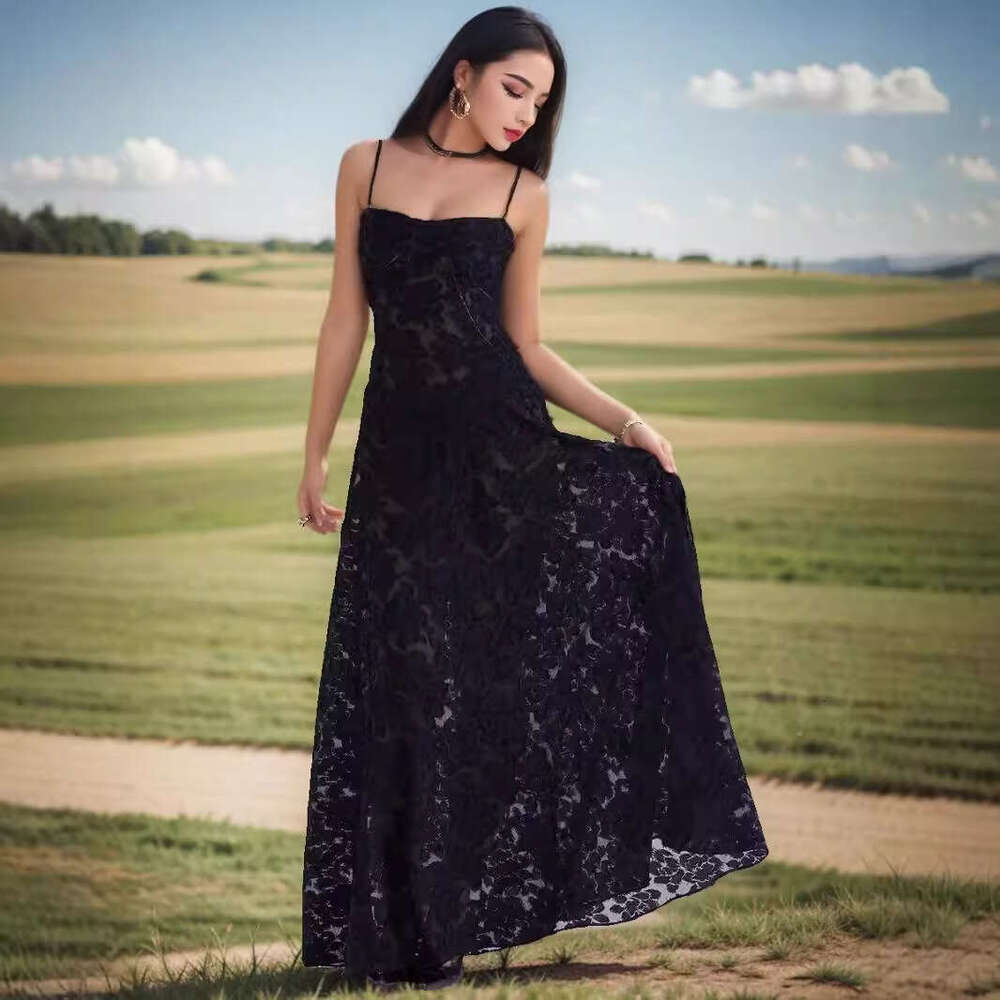 Sheath Dress Wind Summer New Fashionable And Sexy Perspective Seaside Resort Slimming Strap Skirt Floral Dress Summer Dress