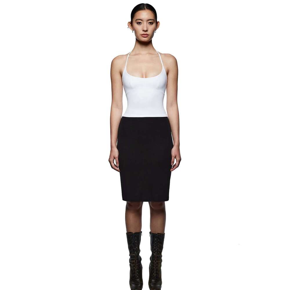 Tank Ai Oft And Creamy Textured High Elasticity Camisole Top With A Tight Fit Suitable For Fiess Wear