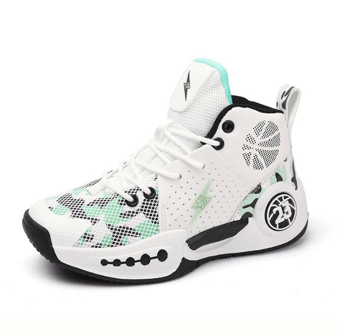 Adult Children's Mesh Basketball Shoes Boys' Practical Anti slip and Wear resistant Running Shoes Middle School Ball Shoes Z 5.19-4