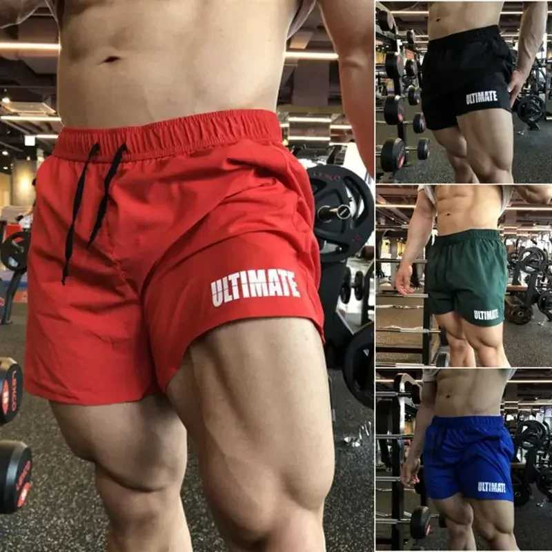 Sports Fitness Shorts Brother Three Quarter Pants Quick Dry Breathable Elastic Muscle Men Weight Dog Squat Plus Size M-3XL J250515JWSY