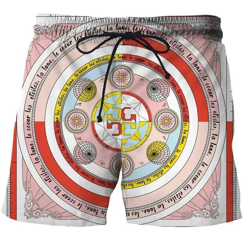 High-end Mens Summer Sports Shorts Trendy Fashion Printed Quick-drying and Thin Five-point Pants Loose Casual Beach Pants J250515TFVH