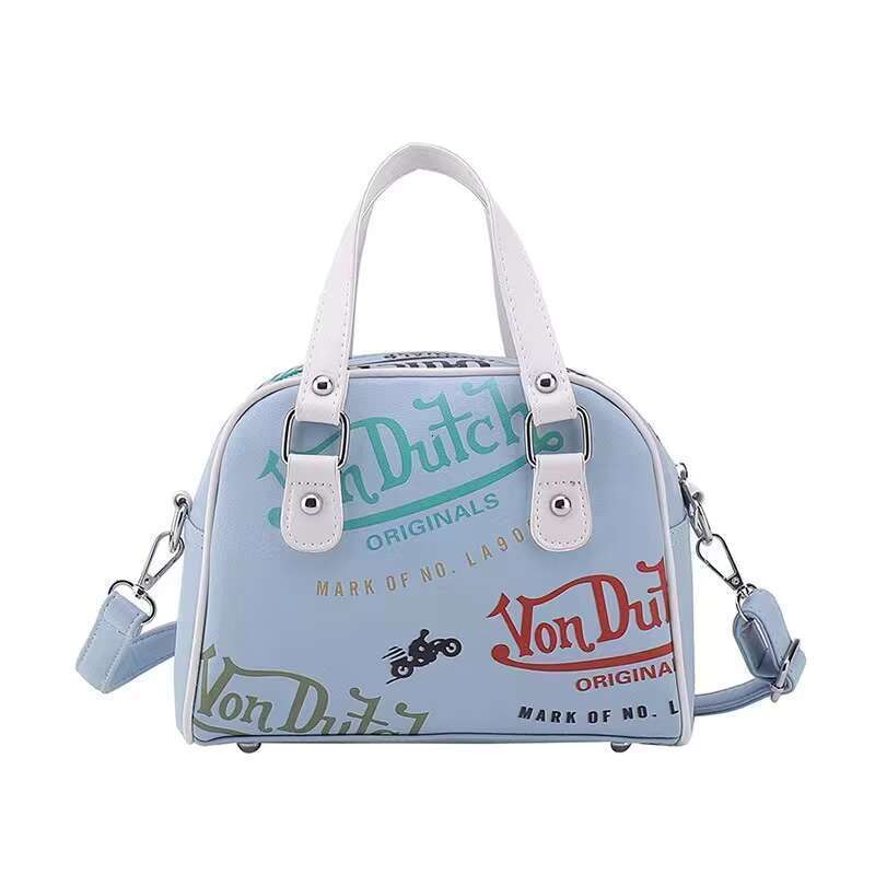 DHCollections Print Handbag Cute Shoulder Bag Women Crossbody Bag Fashion Graffiti Style Tote Bag for Girls Casual Daily Purse Lightweight PU Leather