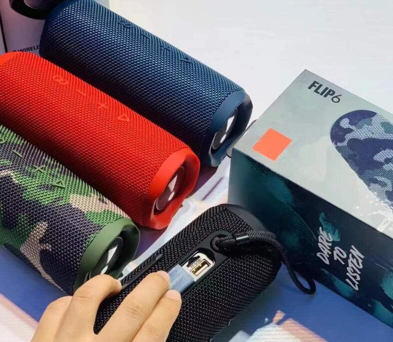 For Flip6 Bluetooth speaker outdoor portable dual-speaker TWS plug-in subwoofer Bluetooth speaker