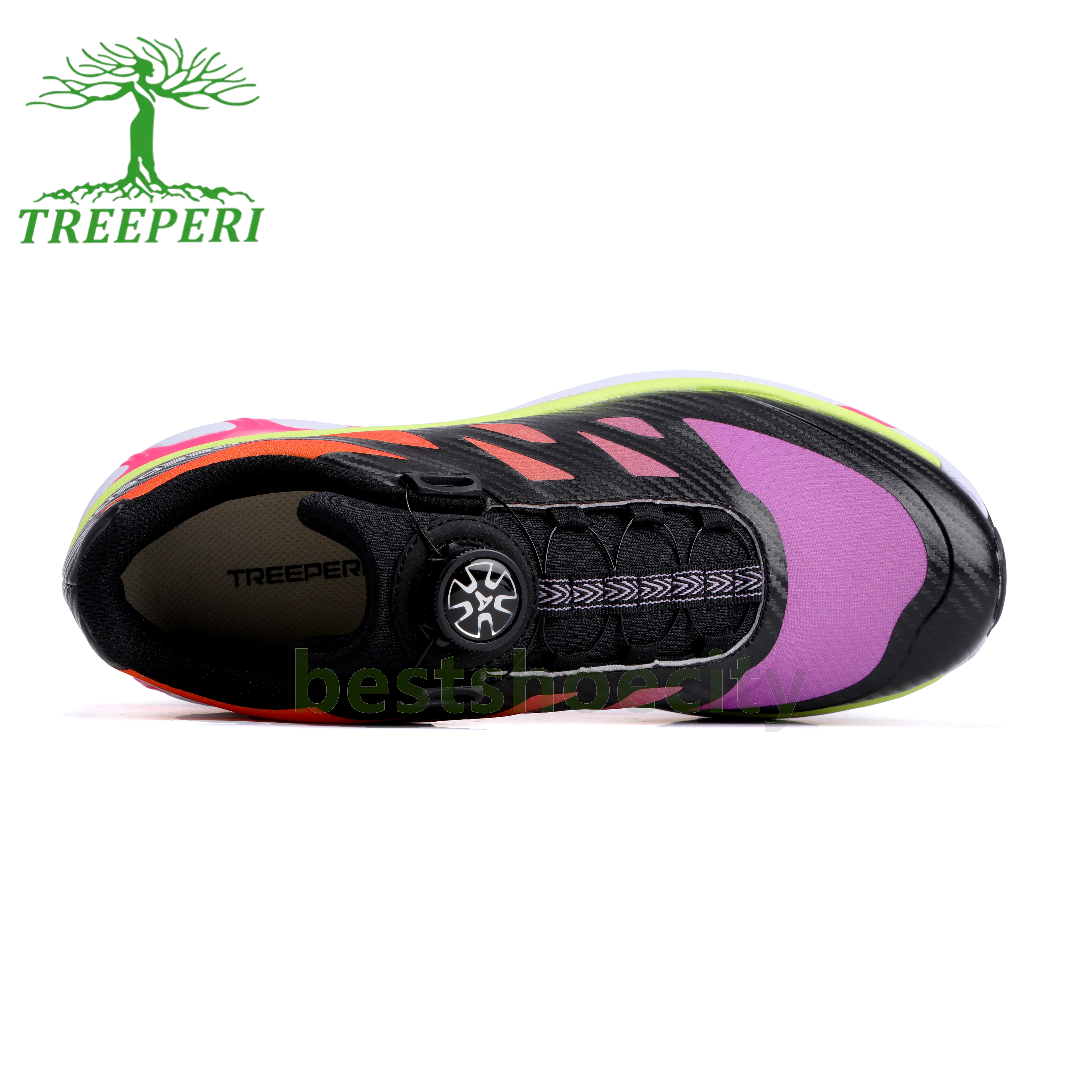 free shipping mens trainers Treeperi running shoes T92 Knob Buckle mens women shoes Breathable fabric Athletic Shock-absorbing outdoor Non-slip design