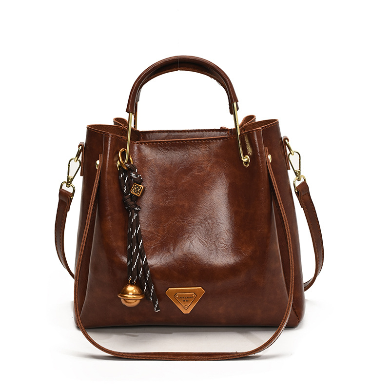 Free Shipping 2025 Women's Vintage Luxury Tote Bag | Spacious PU Leather Shoulder & Crossbody Handbag | Trendy Designer Purse