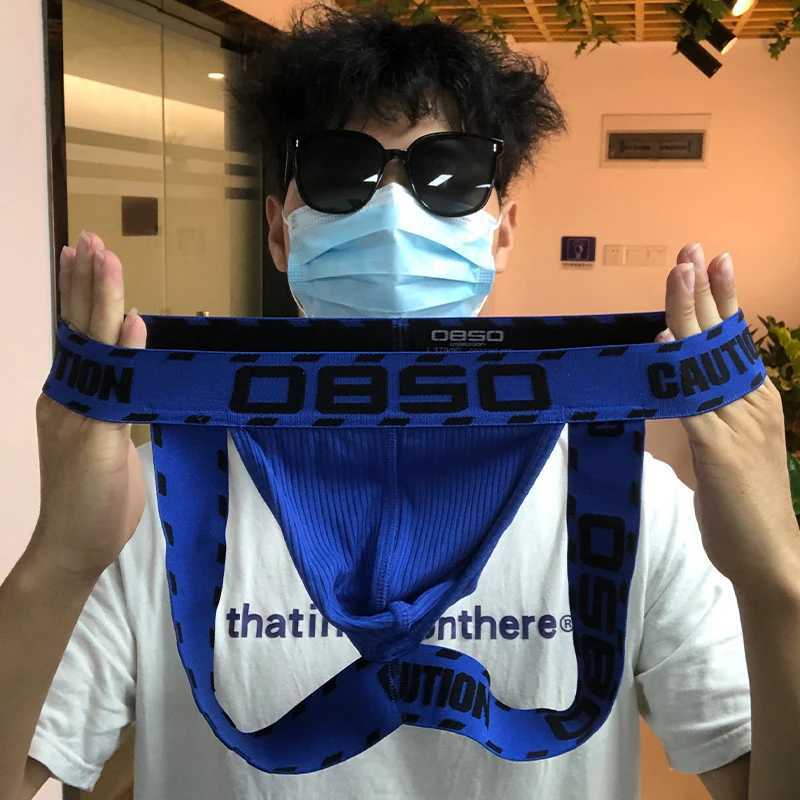ORLVS Mens Panties Jocks Men Underwear Gay Thong Man Briefs Underpants Slip Sexy Cotton Pouch Cuecas Thongs Homme G String J250516