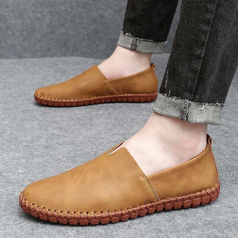 Men's Leather Casual loafers Shoe wedding Dress New Big Size Moccasins Shoes Suede shoes High Quality zapatos