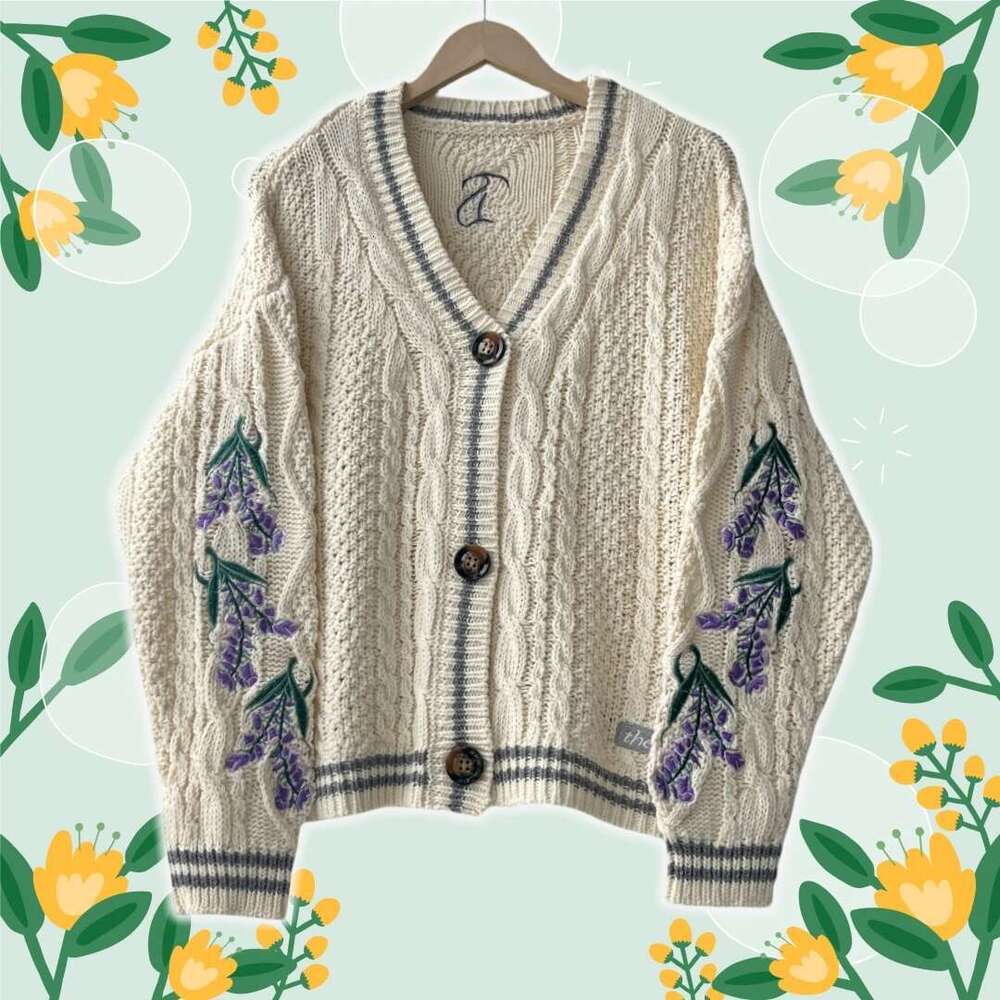 Oversized Warm Y2k Knitted Fearless Khaki 2025 Autumn Sweaters For Women Trend Loose Fit V-Neck Cardigan Mujer