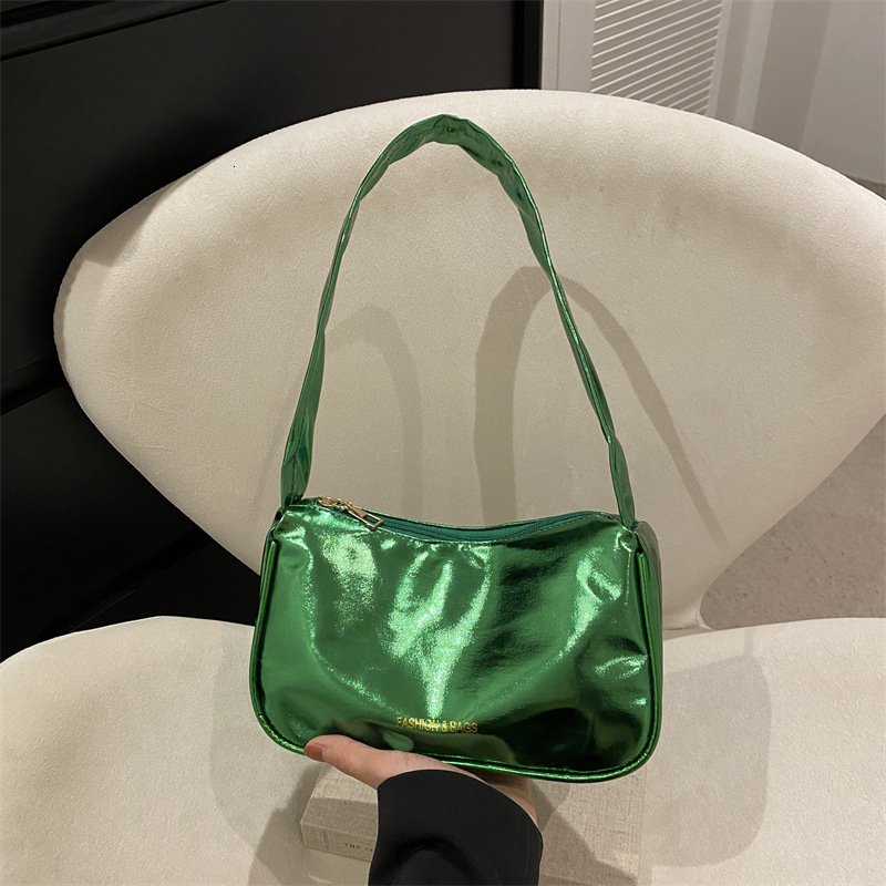 Free Delivery Designer Bag Niche Design Armpit For Women 2025 New Trendy And Fashionable Patent Leather Simple Shoulder Hand French Stick Luxury Bag