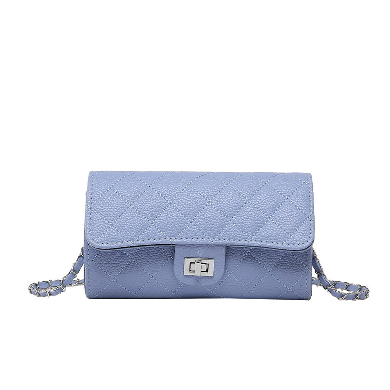 Free Delivery Designer Bag 2025 New Fashionable Diamond Grid Chain Small Fragrance Style Niche Wallet High Appearance Versatile Women's Crossbody